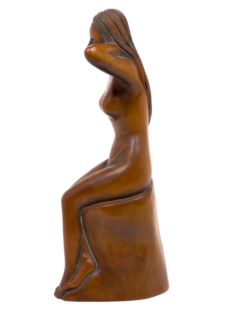 Chinese Boxwood Carved Nude